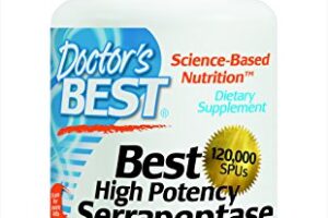 Doctor’s Best High Potency Serrapeptase (120,000 Units), 90-Count